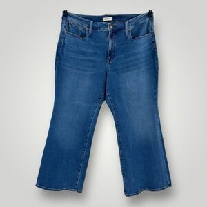NEW $98 Madewell Skinny Flare Jeans Plus Womens 26W 46x31 Med Blue Hi Rise NWT